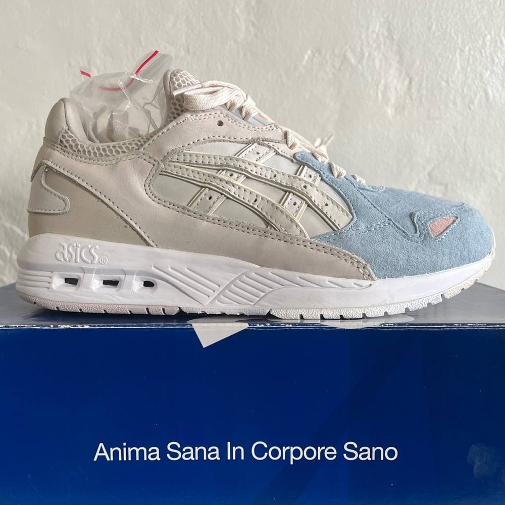NWT KITH Ronnie Fieg x ASICS GTCool Xpress Sneakers - Men's 5 / Cream & Blue